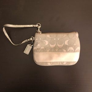 COPY - Gray Coach Wristlet